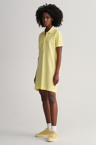 Robe polo regular - Jaune pâle