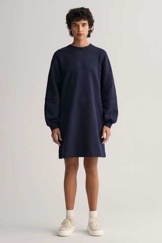 Robe sweat oversize - Bleu marine