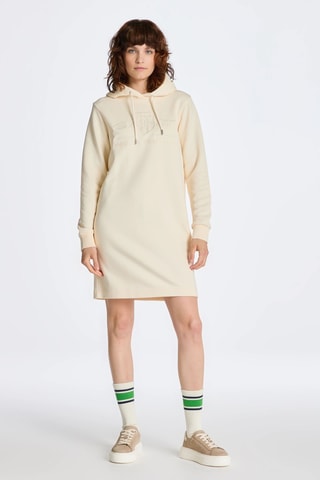 Robe sweat regular à capuche - Beige