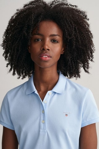 Robe polo regular - Bleu clair