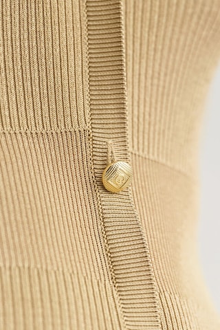 Robe longue slim - Beige