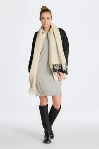 Robe droite regular en laine - Gris clair