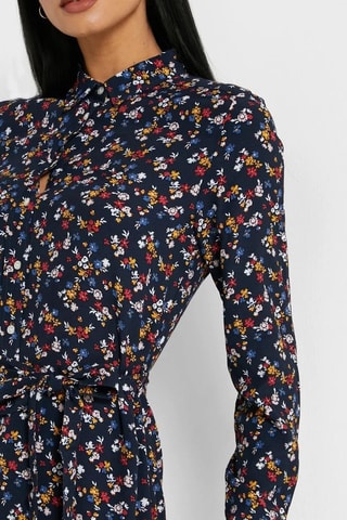 Robe chemise - Bleu marine