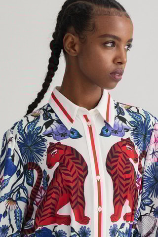 Robe chemise regular - Écru