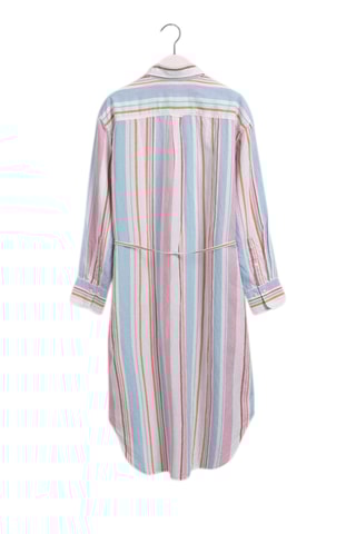 Robe chemise relaxed en lin - Bleu clair