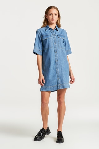 Robe chemise regular - Indigo