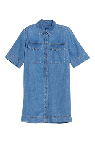 Robe chemise regular - Indigo