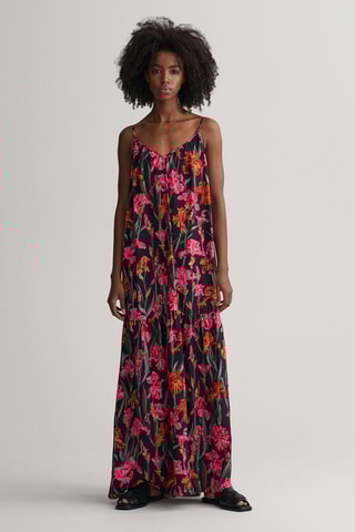 Robe longue regular - Bleu nuit