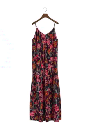 Robe longue regular - Bleu nuit