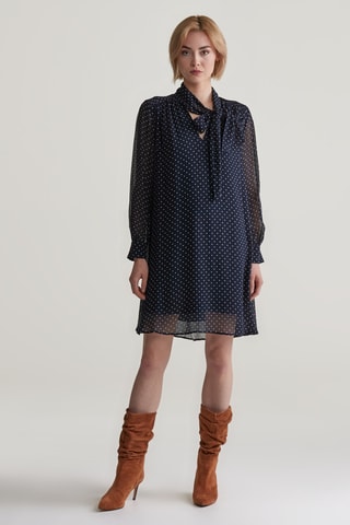 Robe droite - Bleu marine