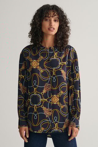 Chemisier relaxed - Bleu marine