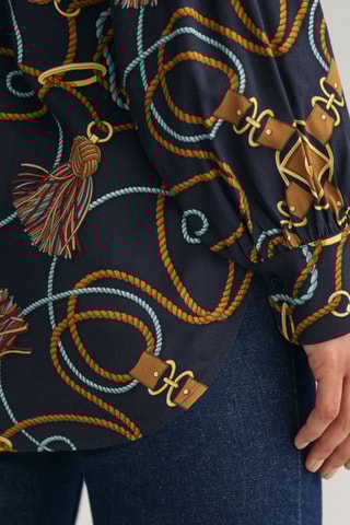 Chemisier relaxed - Bleu marine