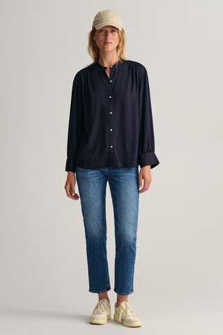 Chemisier relaxed - Bleu marine