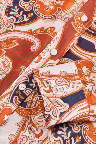 Chemise regular en soie - Orange