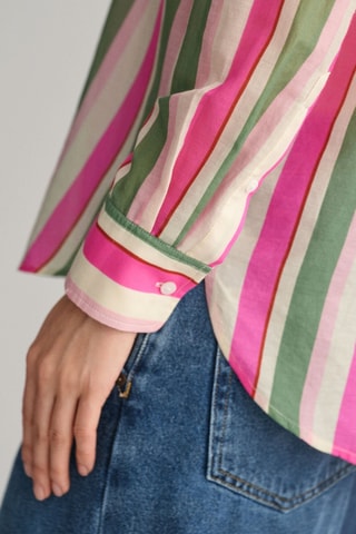 Chemise relaxed en soie - Rose