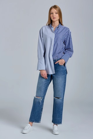 Chemise relaxed - Bleu