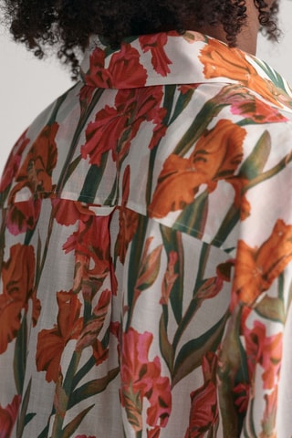 Chemise relaxed en soie - Écru