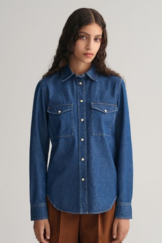 Chemise regular - Indigo