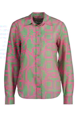 Chemise regular en soie - Vert