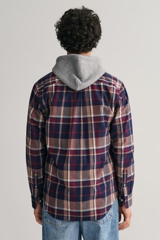 Chemise regular - Bleu marine et bordeaux