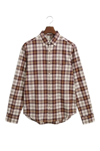 Chemise regular - Beige et marron