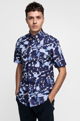 Chemise slim - Bleu marine