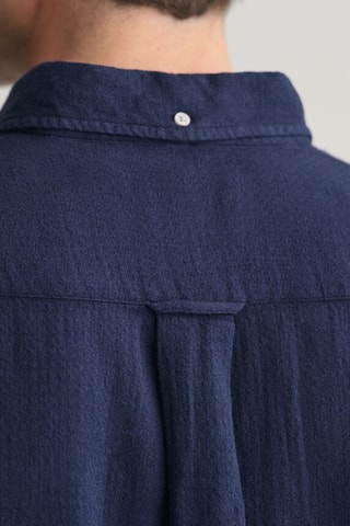 Chemise regular en lin - Bleu marine