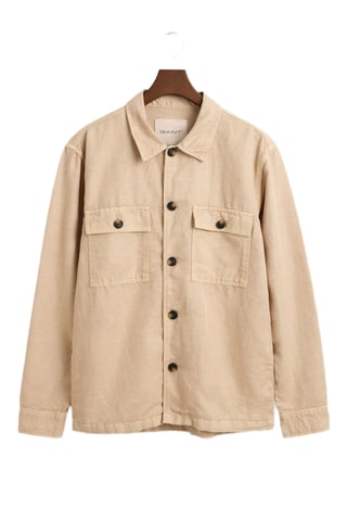 Surchemise relaxed en lin - Beige