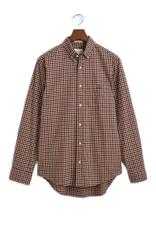 Chemise regular - Marron et bordeaux