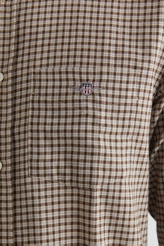 Chemise regular - Beige et marron