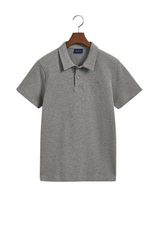 Polo regular en coton biologique - Gris