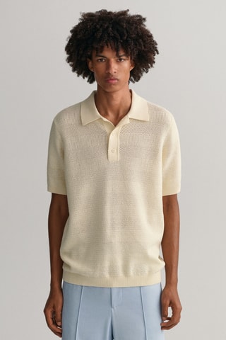 Polo relaxed - Crème