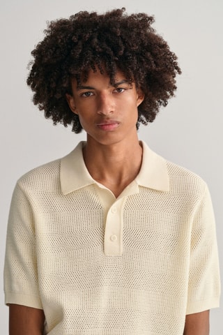 Polo relaxed - Crème