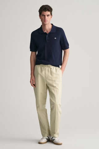 Polo regular en coton biologique - Bleu marine