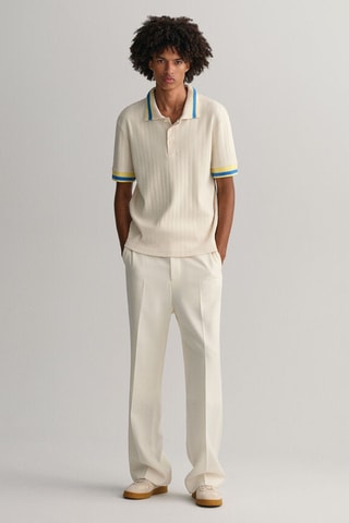 Polo relaxed - Crème