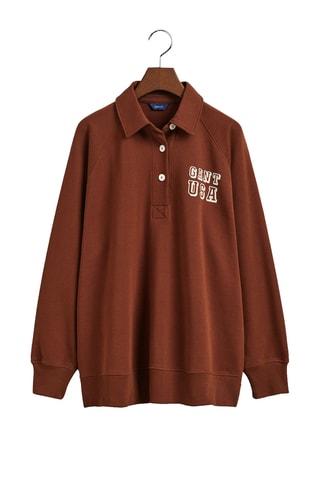 Polo en coton biologique - Marron