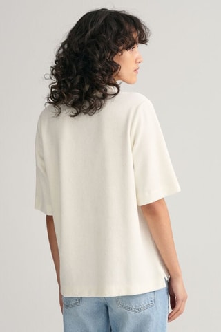 Polo relaxed en coton biologique - Écru