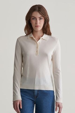 Polo regular - Crème