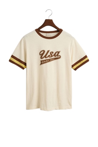 T-shirt slim - Crème