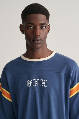 T-shirt relaxed - Bleu