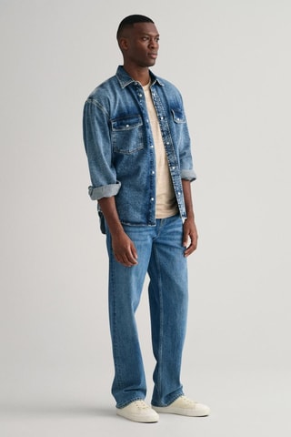 T-shirt regular en lin - Beige