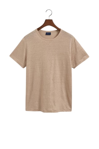 T-shirt regular en lin - Beige