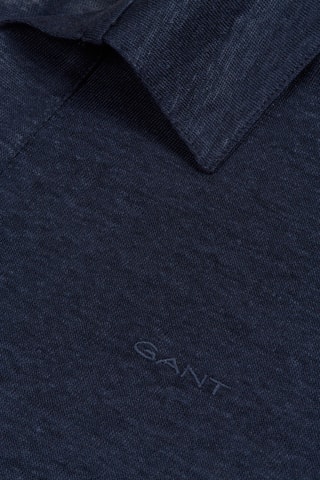 Polo regular en lin - Bleu marine