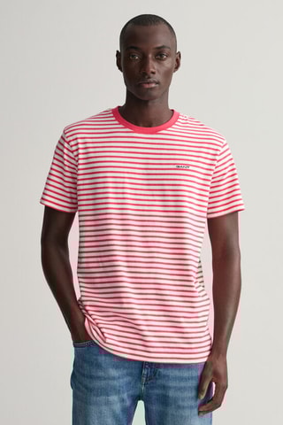 T-shirt regular - Blanc et magenta