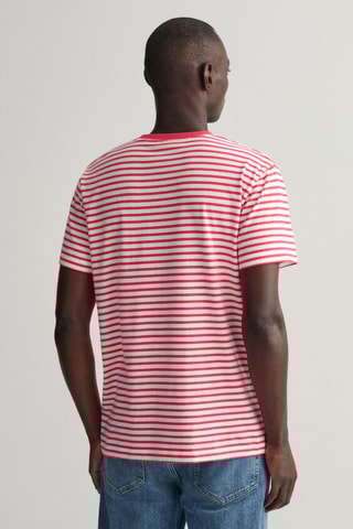 T-shirt regular - Blanc et magenta