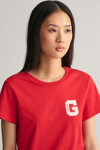 T-shirt regular - Rouge