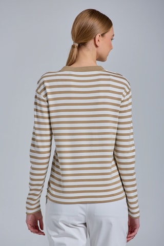 T-shirt - Blanc et beige