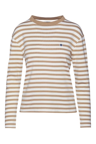 T-shirt - Blanc et beige