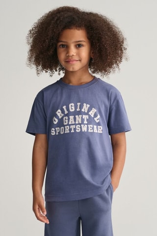 T-shirt relaxed - Bleu