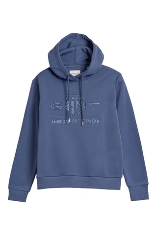 Sweat regular à capuche - Bleu